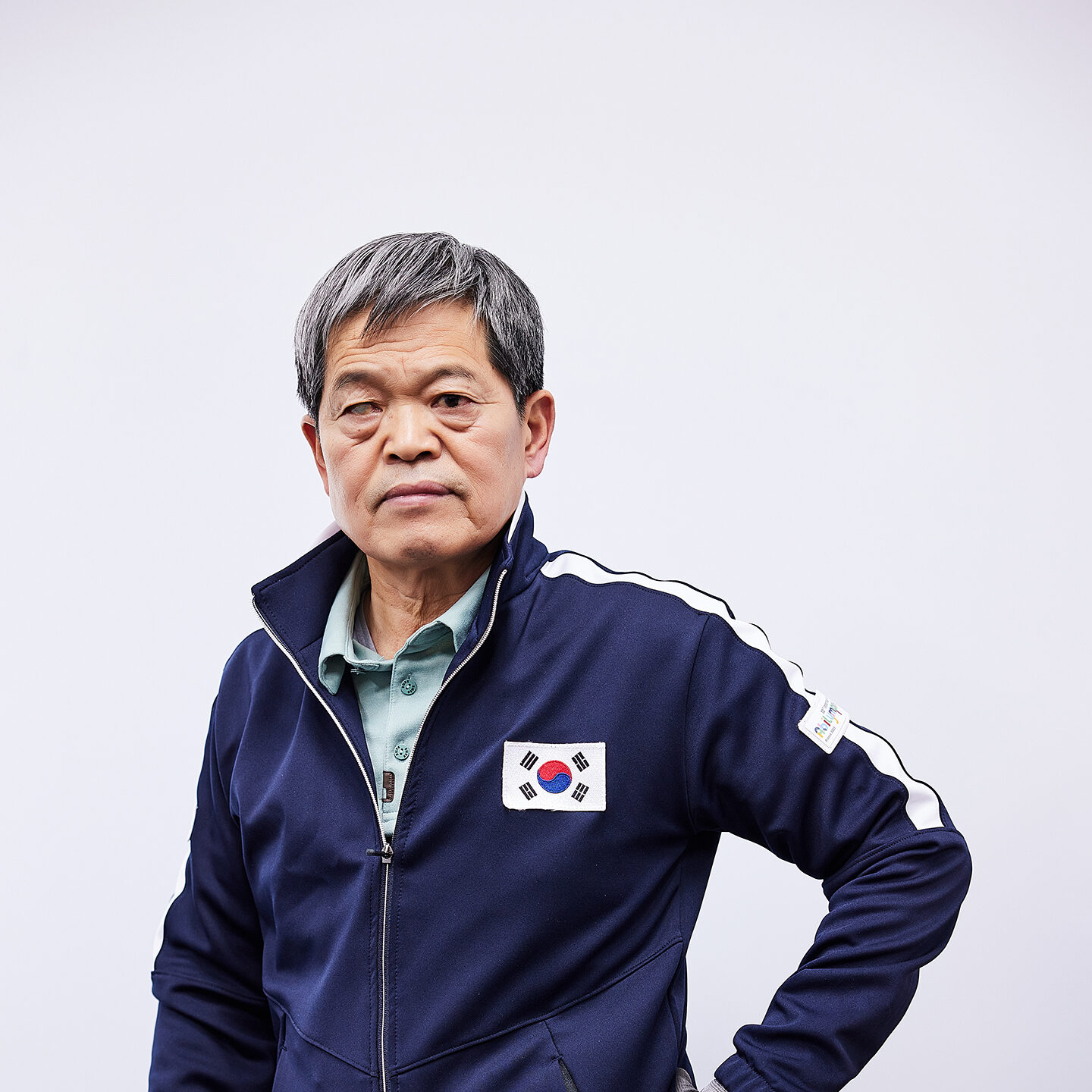 조정연(시각장애), 자전거조립 국가대표가 정면을 보는 모습