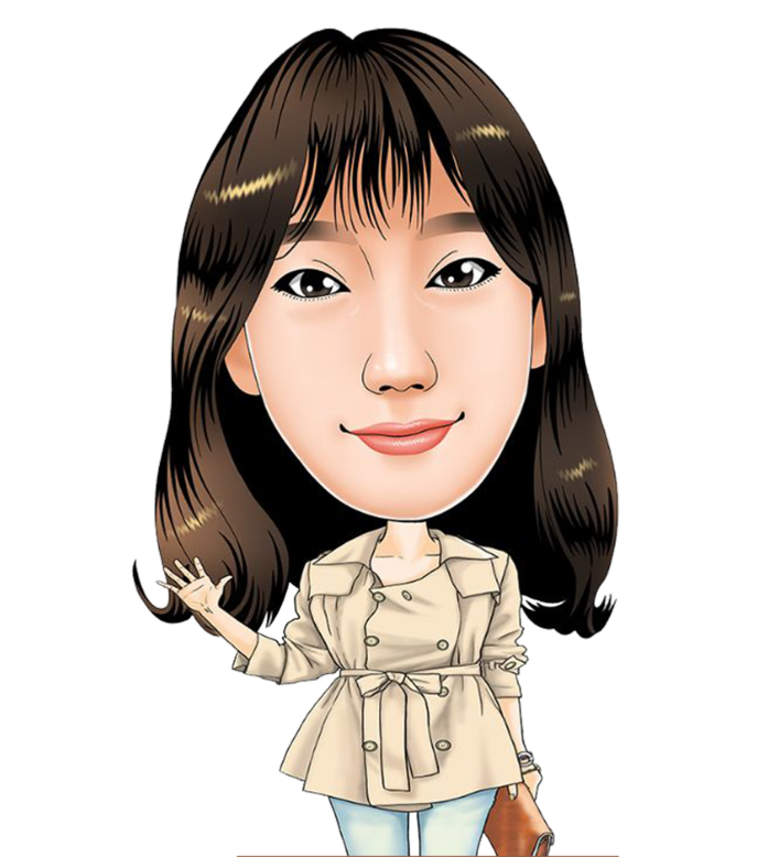백지현 대리 캐리커처 그림