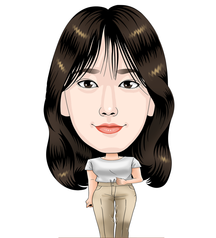 김혜진 전임평가사 캐리커처