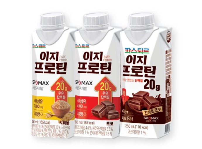 롯데푸드 파스퇴르 이지프로틴 삼종(초코, 시리얼, 저당 초코) 사진