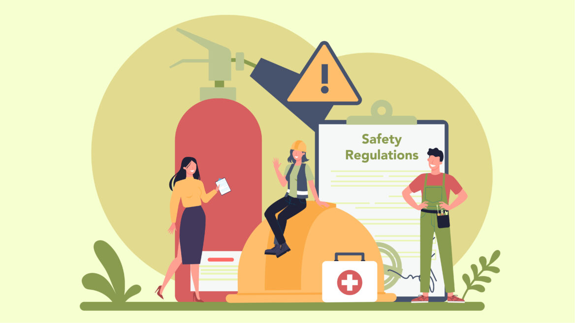 안전을 의미하는 일러스트 그림