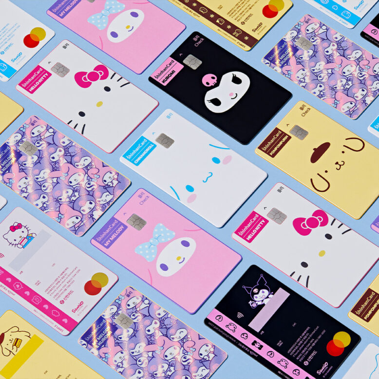 신한카드와 산리오와 협업한 플리 체크카드 사진